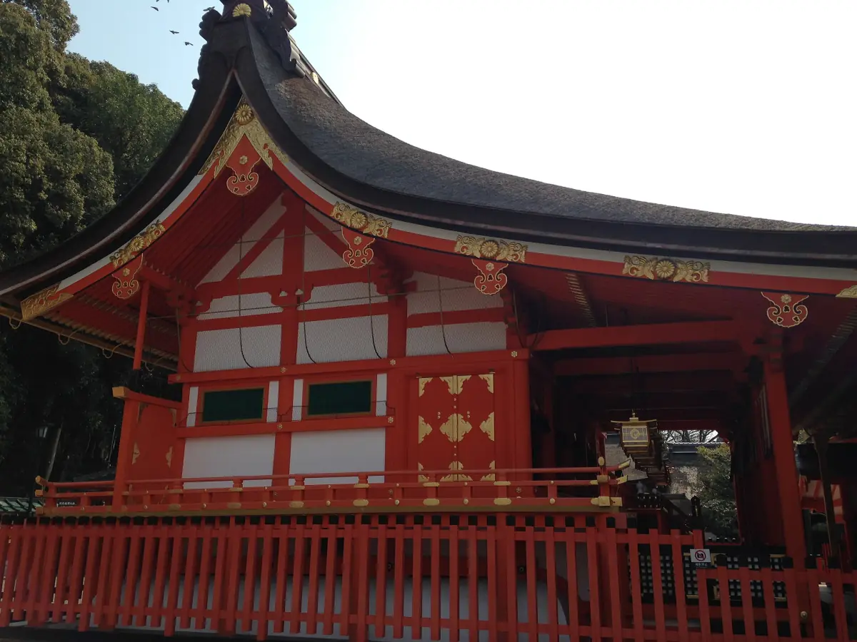 The main hall of Fushimi Inari