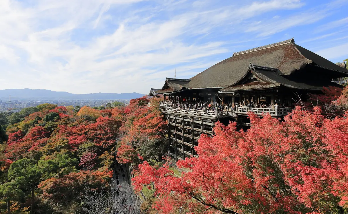 Kiyomizu-dera in autumn