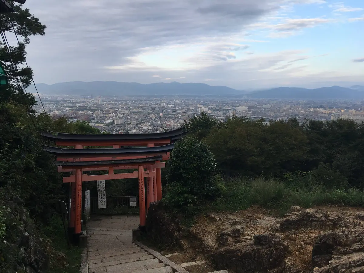The view of Kyoto from Mount Inari